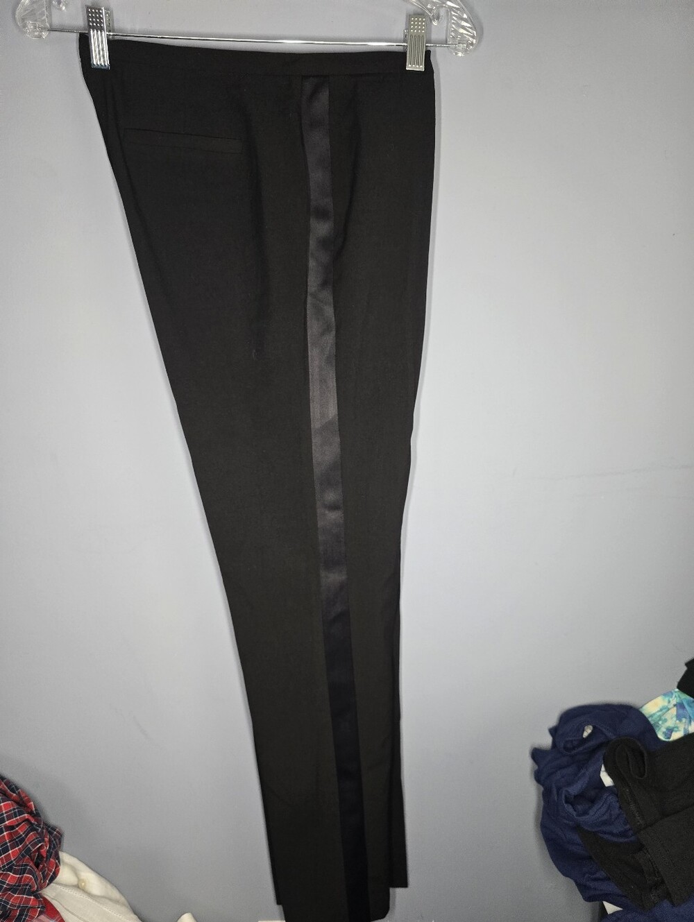 NEW Calvin Klein Tux Style Dress Pants-Womens 6-Black-Formal,tuxedo,casual,prom